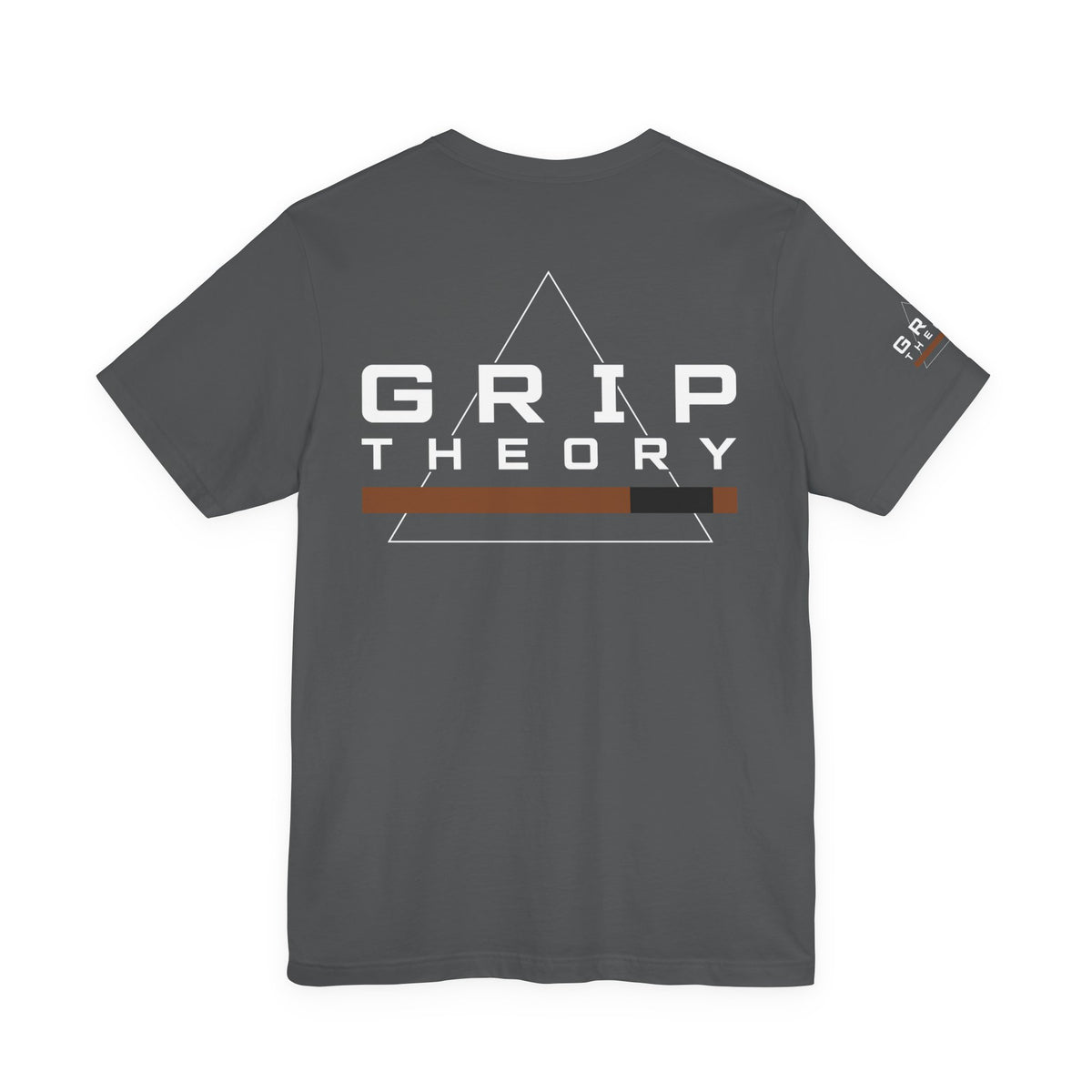Grip Theory T-Shirt — "Built Under Pressure" Graphic Tee (Brown)