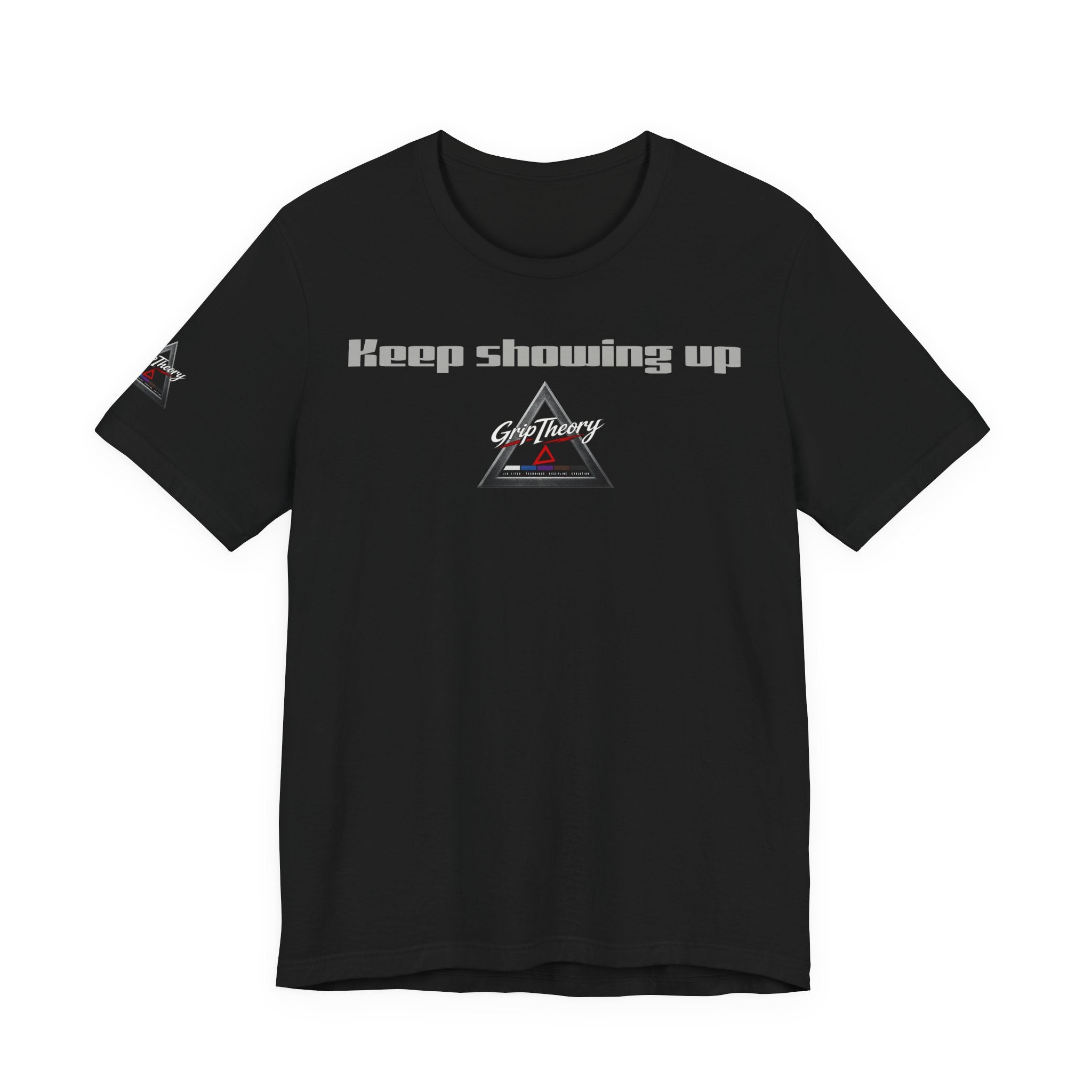 Grip Theory Jiu Jitsu Tee — Grappling Pride Short-Sleeve Shirt (Keep showing up)