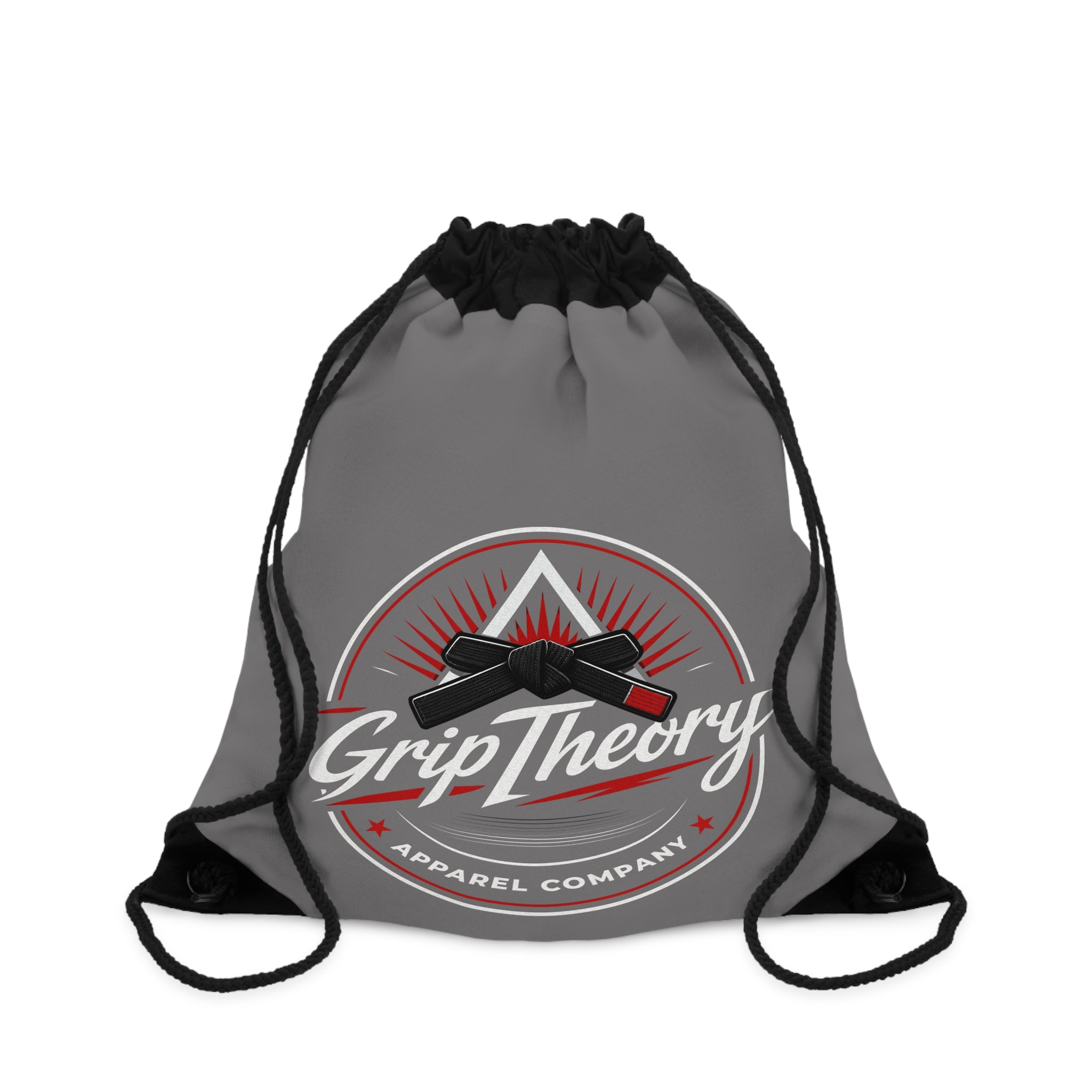 Drawstring Bag — Retro Circular Emblem Gym/Travel Sack