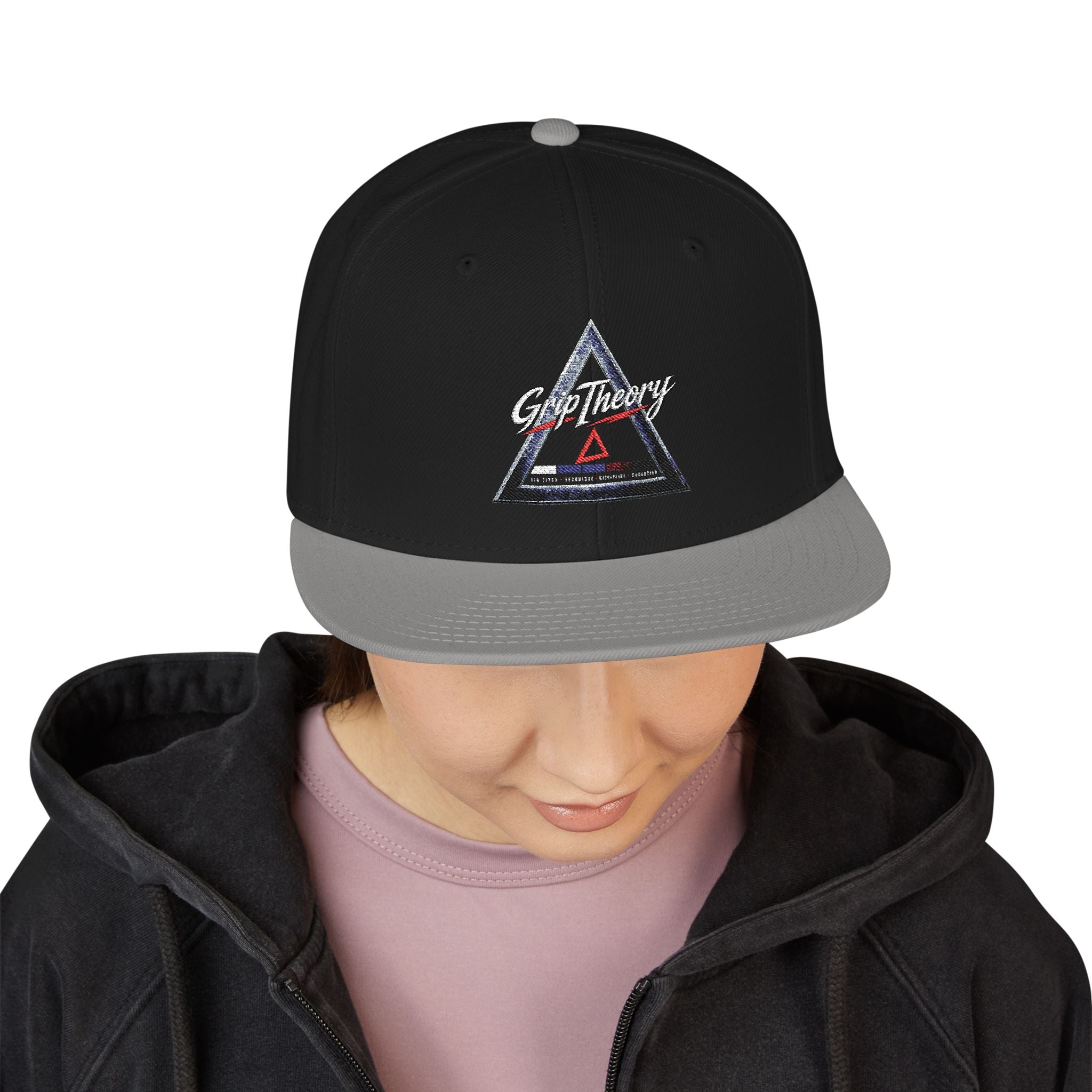 Grip Theory Embroidered Snapback — Jiu Jitsu & Grappling Hat