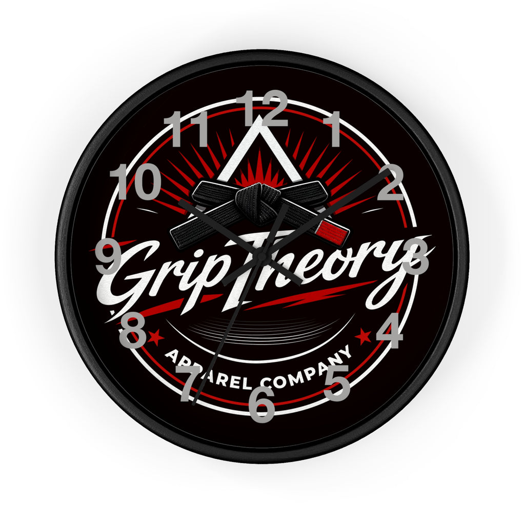 GripTheory Logo Wall Clock — Skate-Inspired Apparel Décor