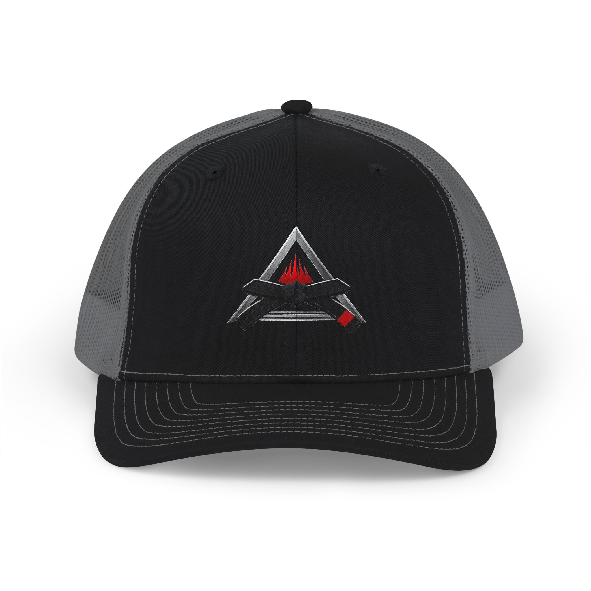 Black Belt Snapback Trucker Cap