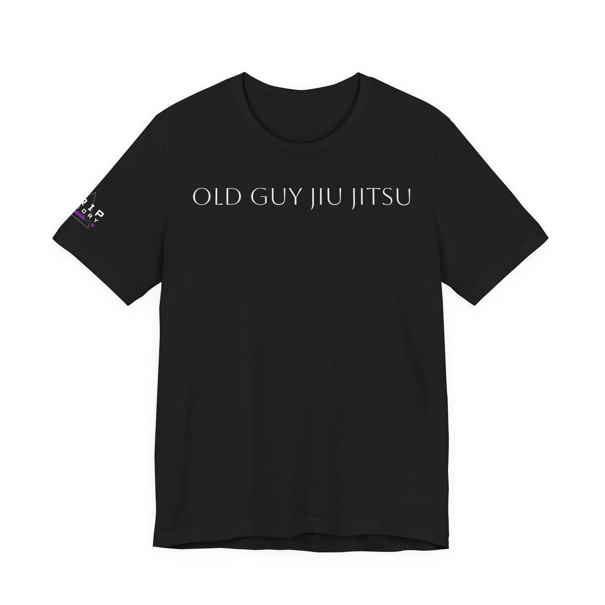 Grip Theory Jiu Jitsu Tee — Grappling Pride Short-Sleeve Shirt (Old guy Jiu Jitsu-purple)