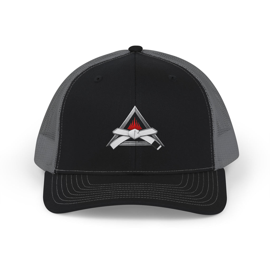 White Belt Snapback Trucker Cap