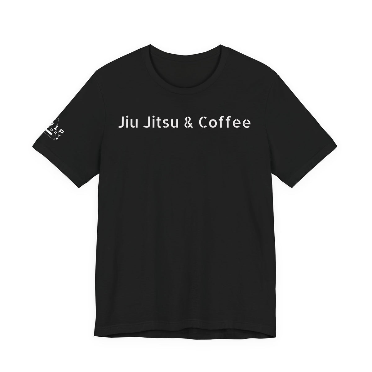 Jiu Jitsu Grappling Martial Arts T-Shirt (Coffee-white)