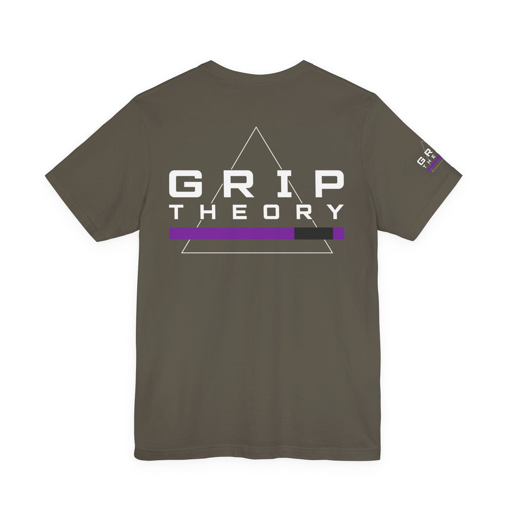 Jiu Jitsu Grappling Martial Arts T-Shirt (Flow Control-purple)
