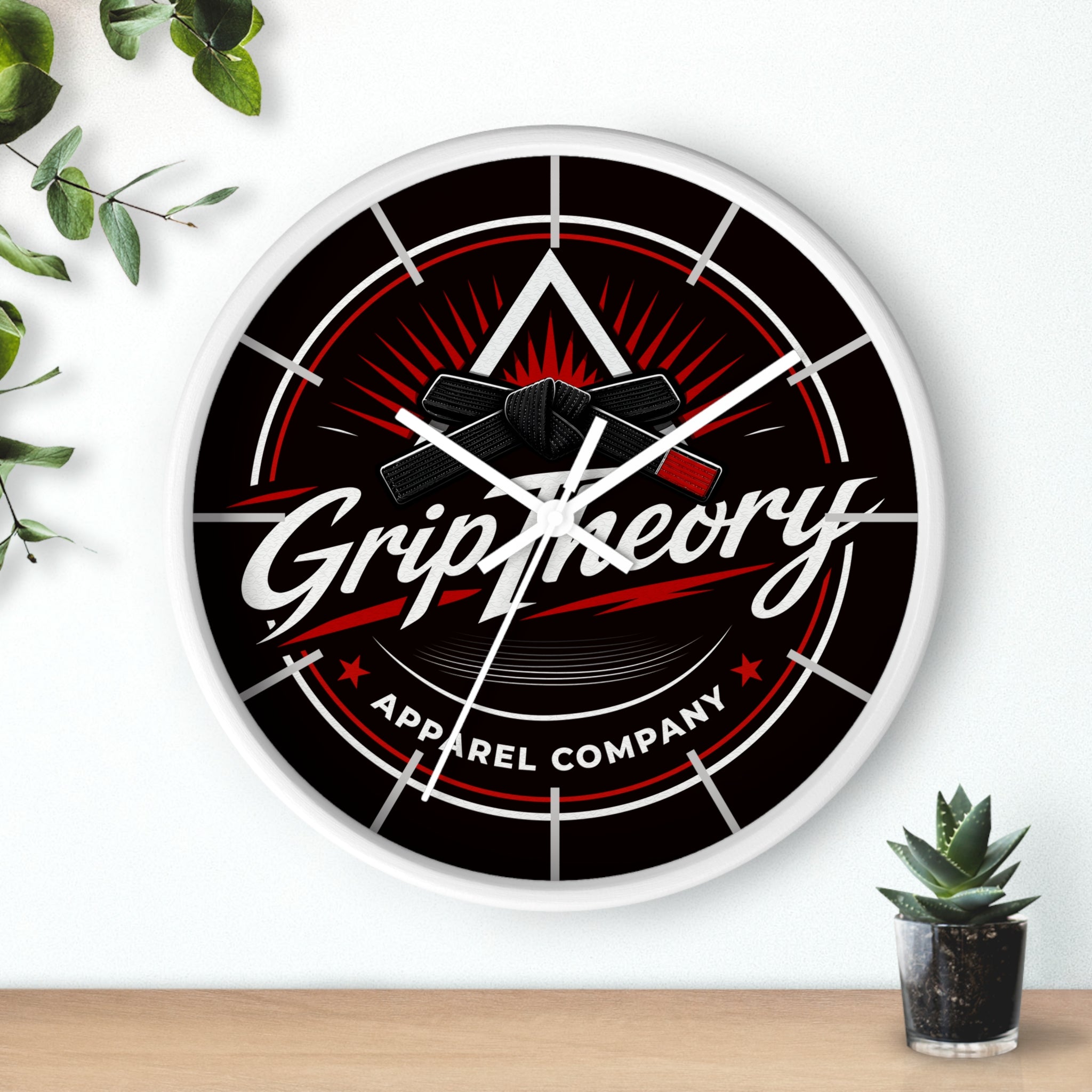 GripTheory Logo Wall Clock — Skate-Inspired Apparel Décor