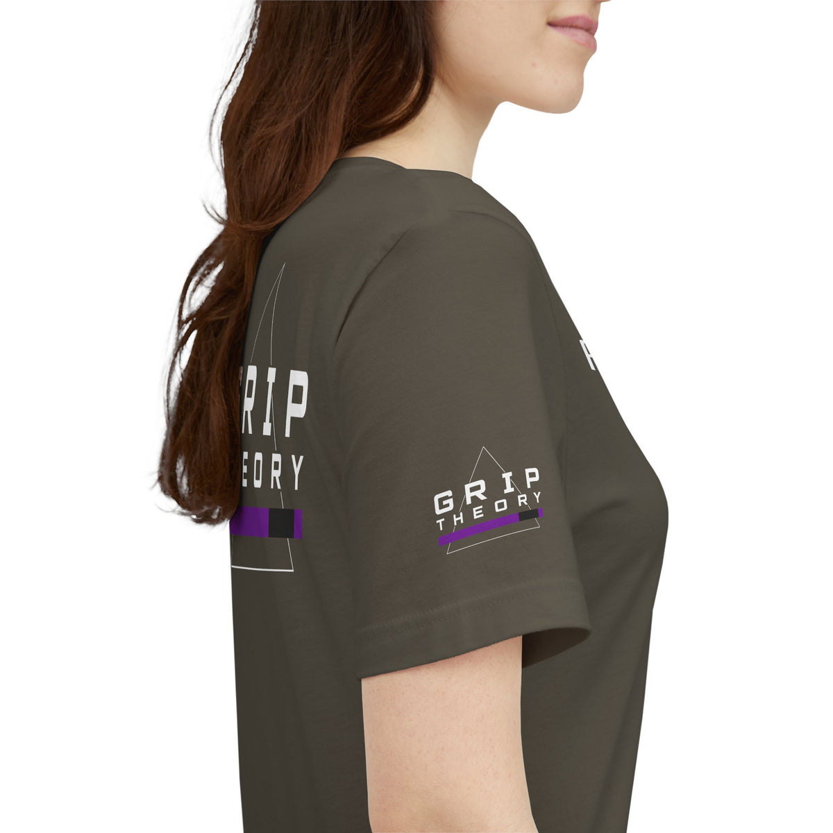 Jiu Jitsu Grappling Martial Arts T-Shirt (Flow Control-purple)