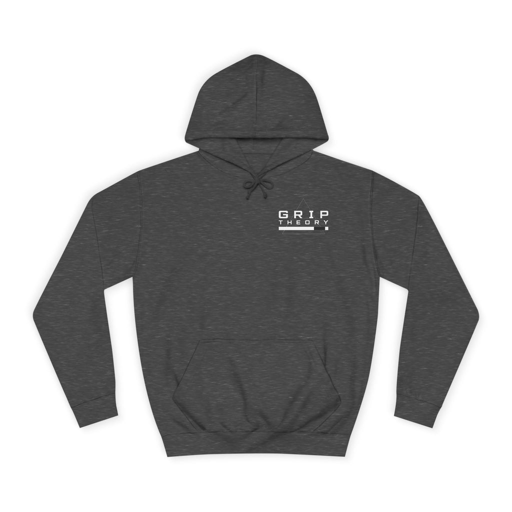 Triangle Minimalist Hoodie — Gothic Red Accent Pullover