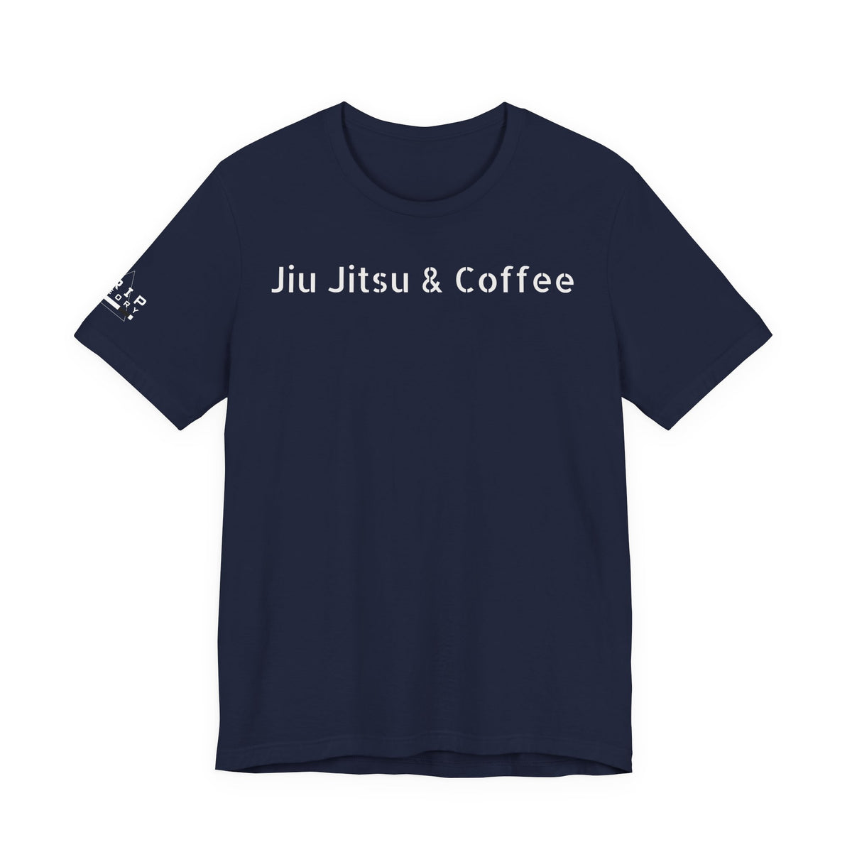 Jiu Jitsu Grappling Martial Arts T-Shirt (Coffee-white)