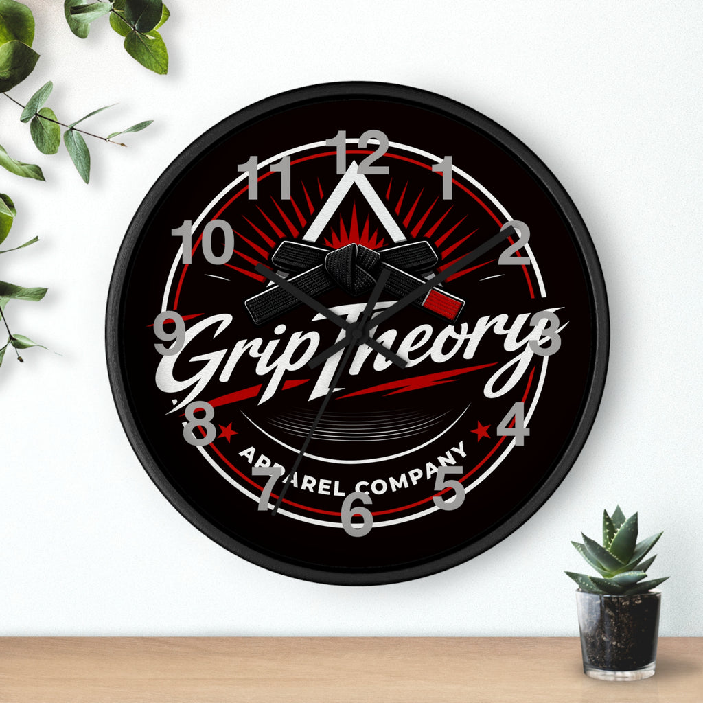 GripTheory Logo Wall Clock — Skate-Inspired Apparel Décor