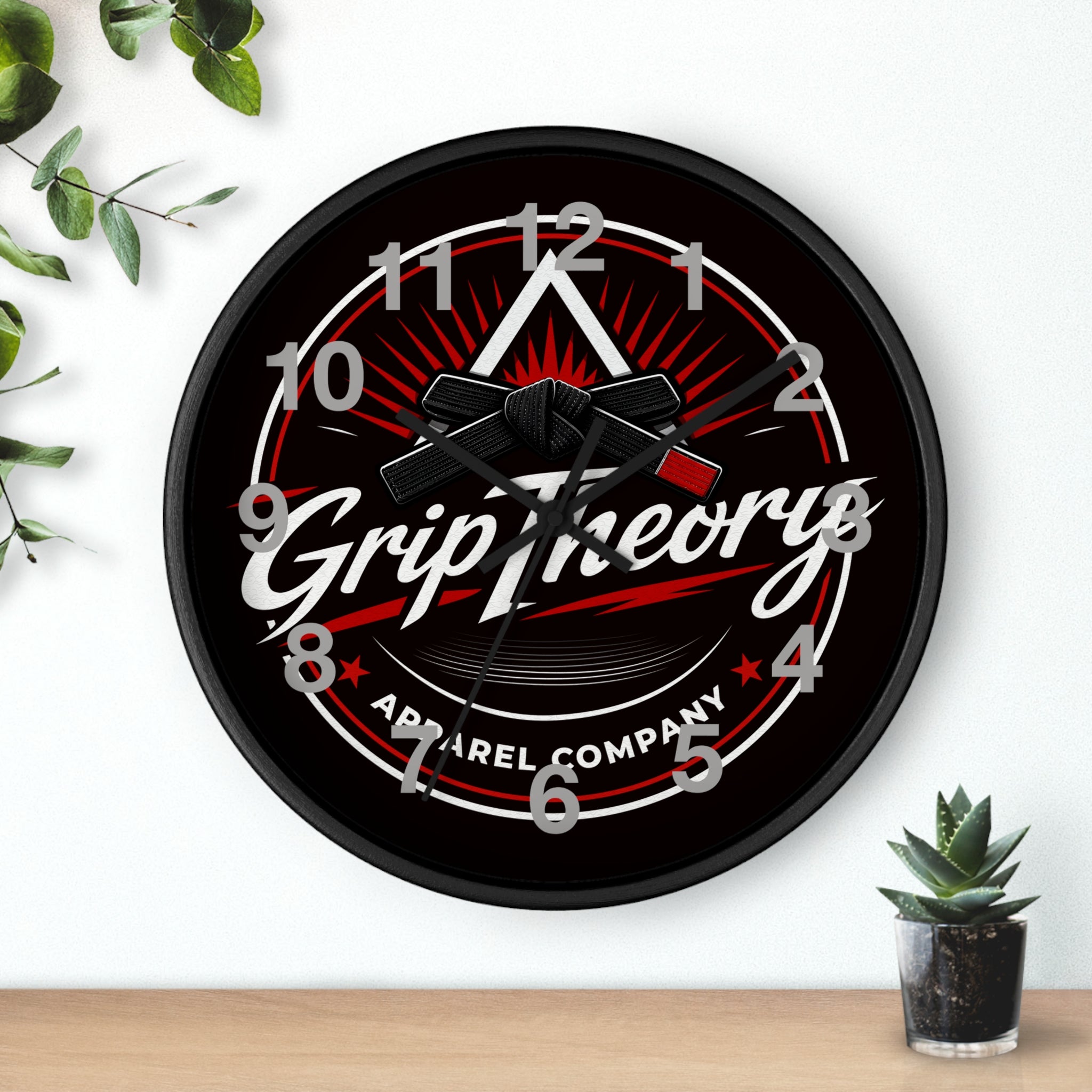 GripTheory Logo Wall Clock — Skate-Inspired Apparel Décor