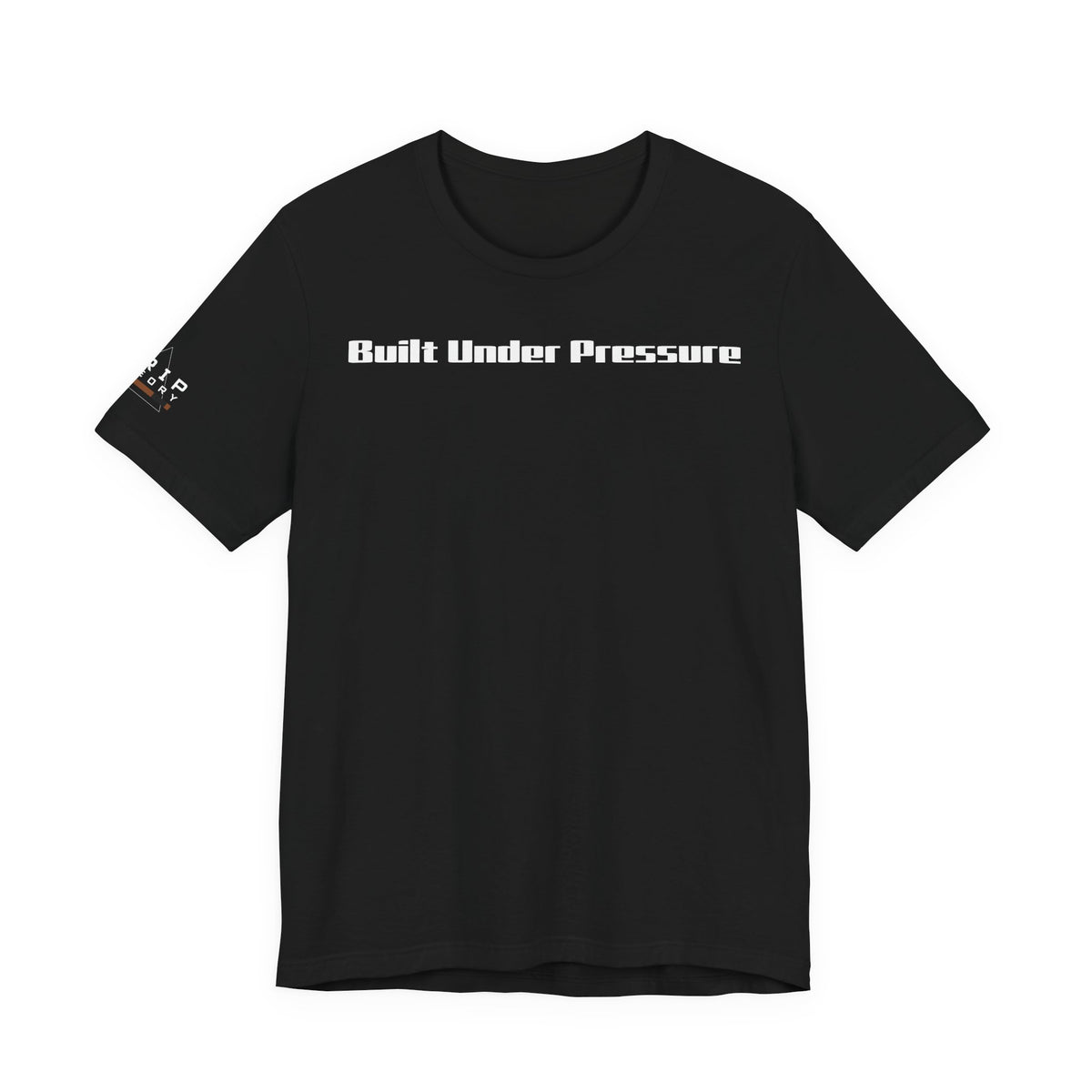 Grip Theory T-Shirt — "Built Under Pressure" Graphic Tee (Brown)
