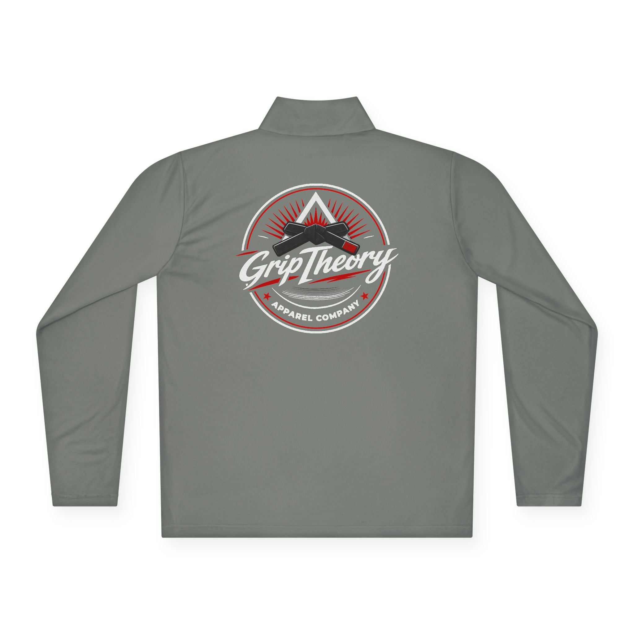 Quarter-Zip Pullover — 'Grip Theory' Mountain Logo Performance Pullover