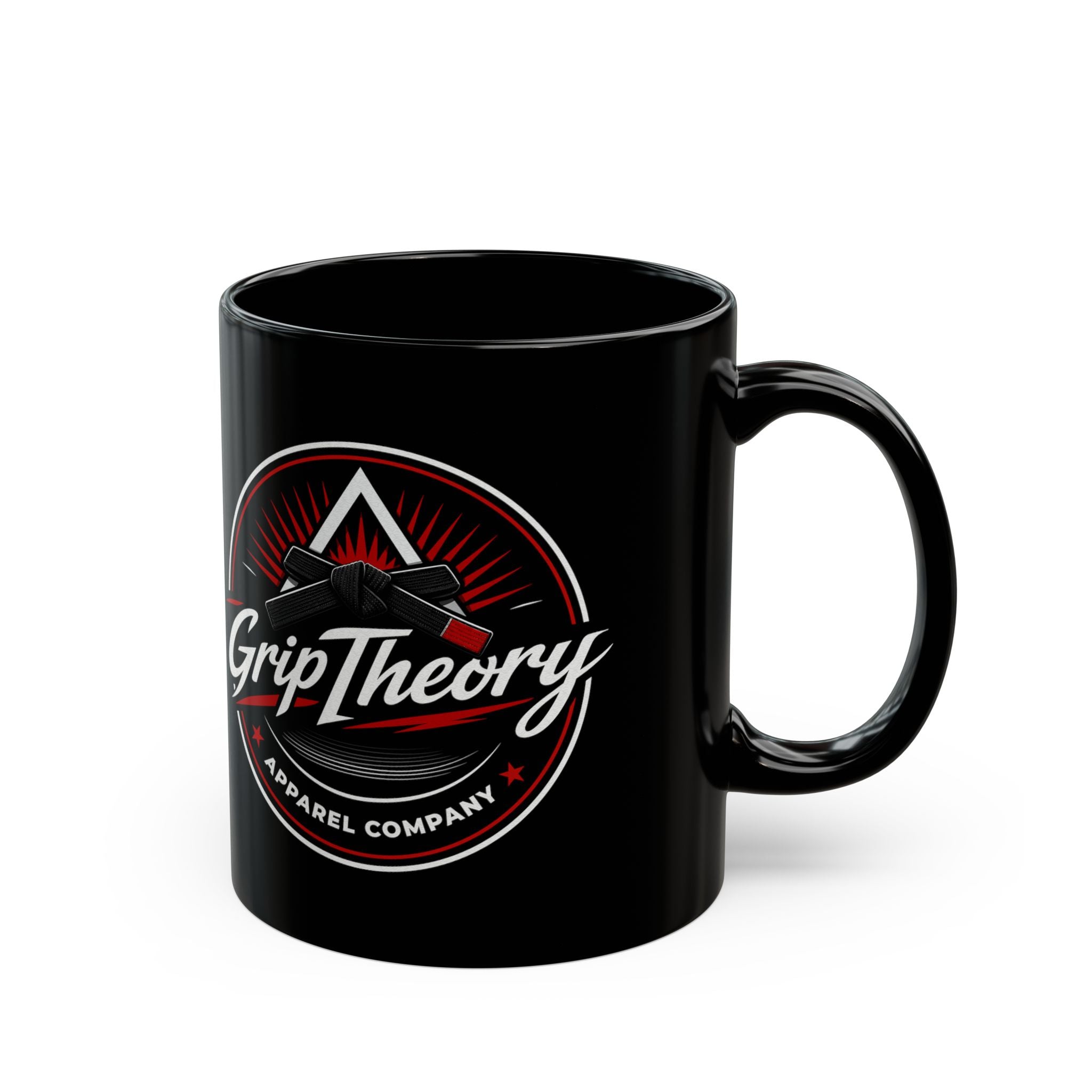 Jiu Jitsu Black Mug — 11oz & 15oz Coffee Cup for Martial Arts Fans