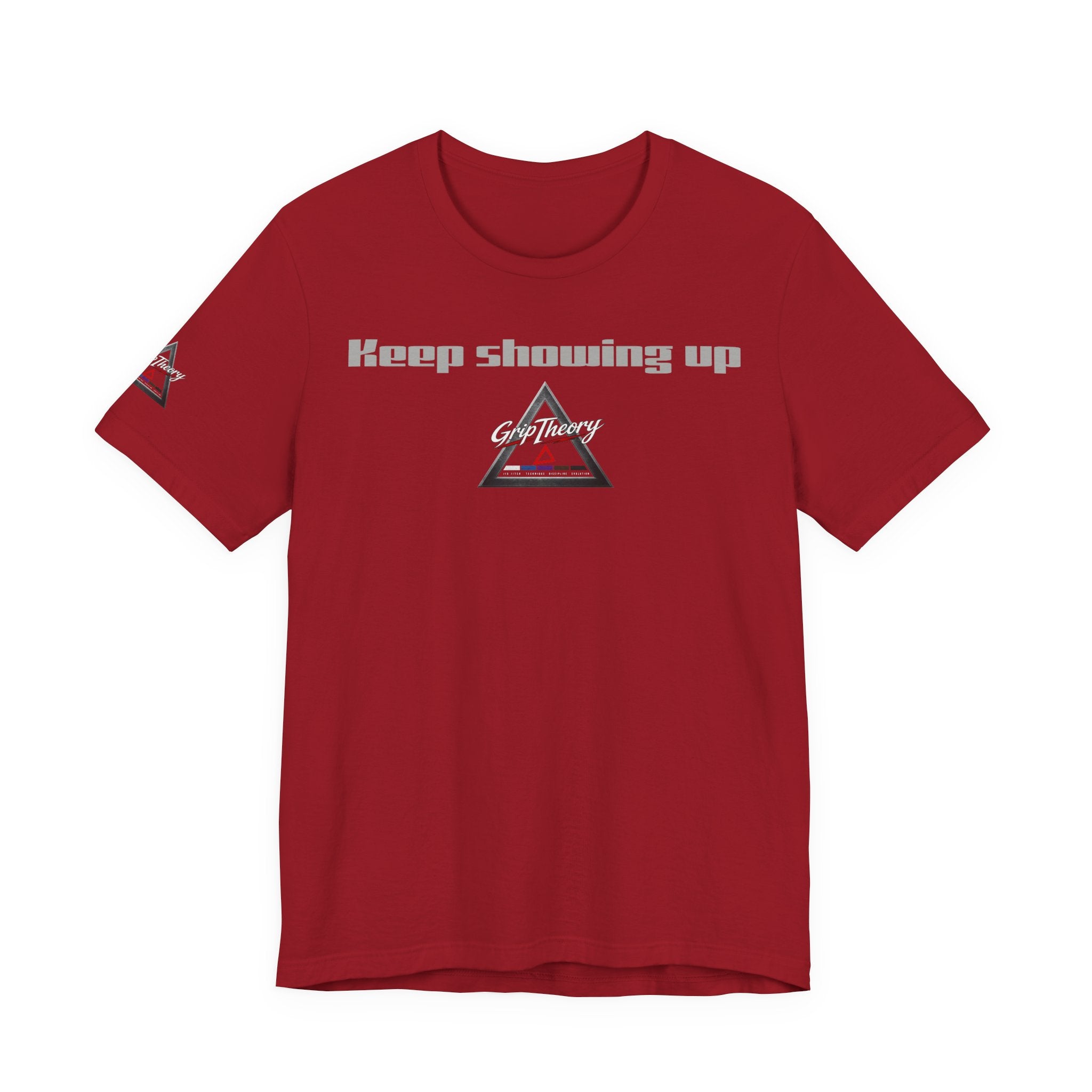 Grip Theory Jiu Jitsu Tee — Grappling Pride Short-Sleeve Shirt (Keep showing up)