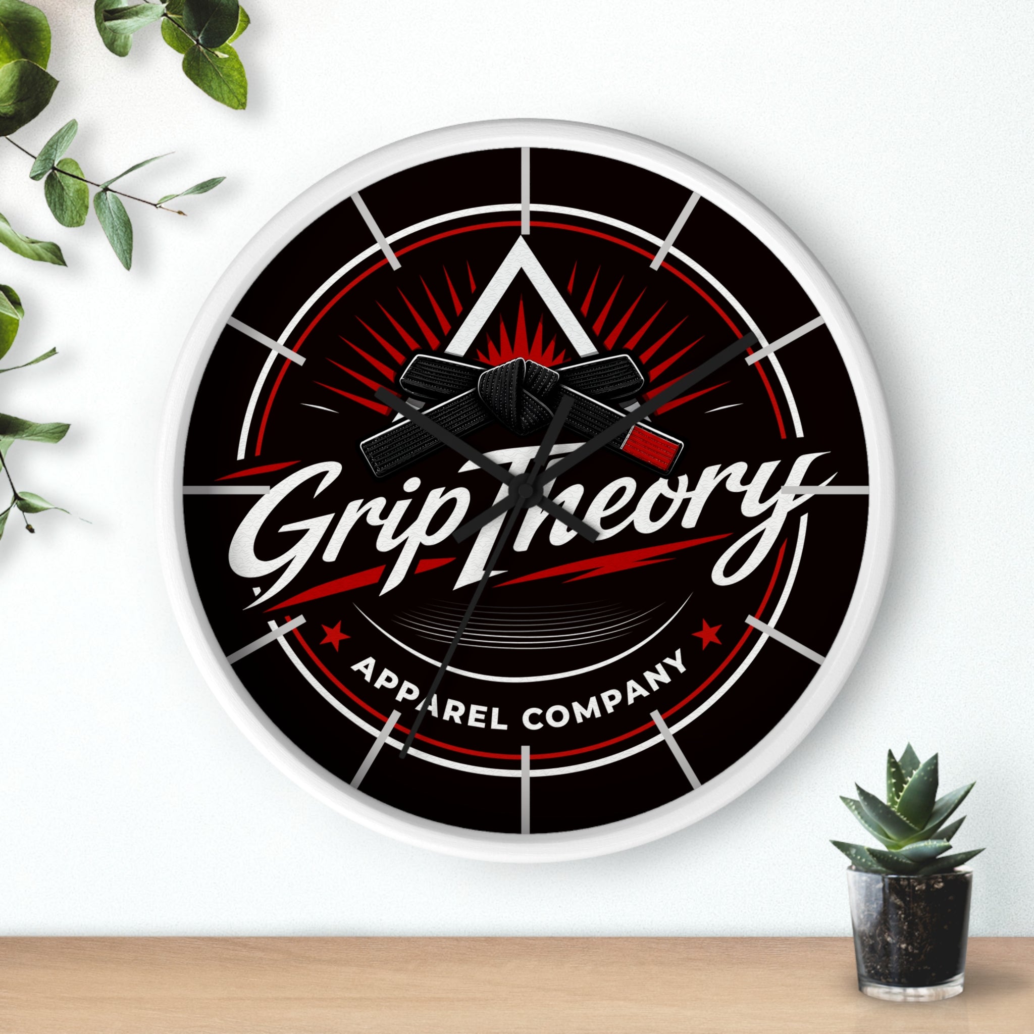 GripTheory Logo Wall Clock — Skate-Inspired Apparel Décor