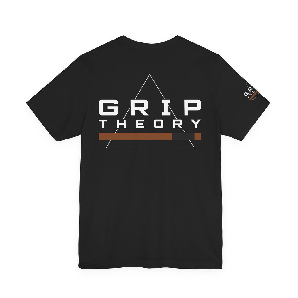 Grip Theory T-Shirt — "Built Under Pressure" Graphic Tee (Brown)