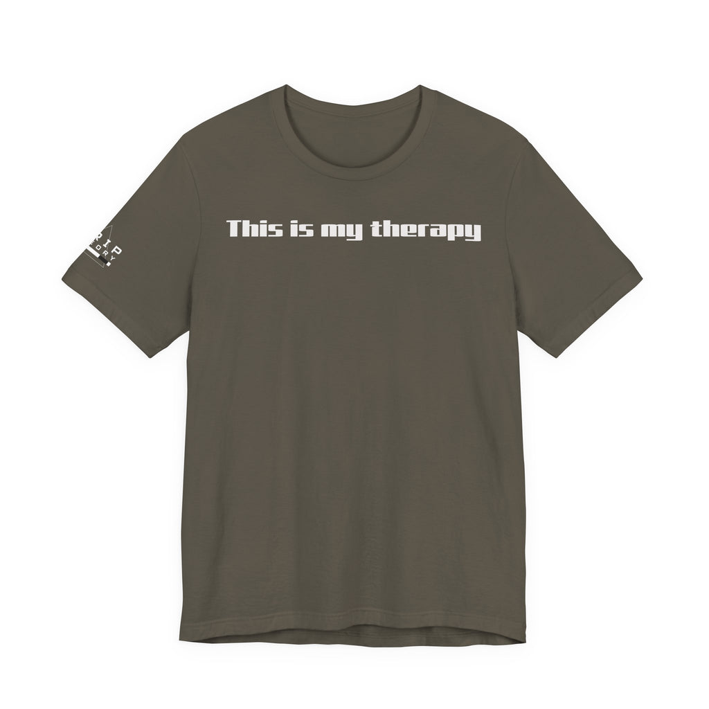 Jiu Jitsu Grappling Martial Arts T-Shirt (Therapy-white)