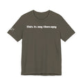 Jiu Jitsu Grappling Martial Arts T-Shirt (Therapy-white)
