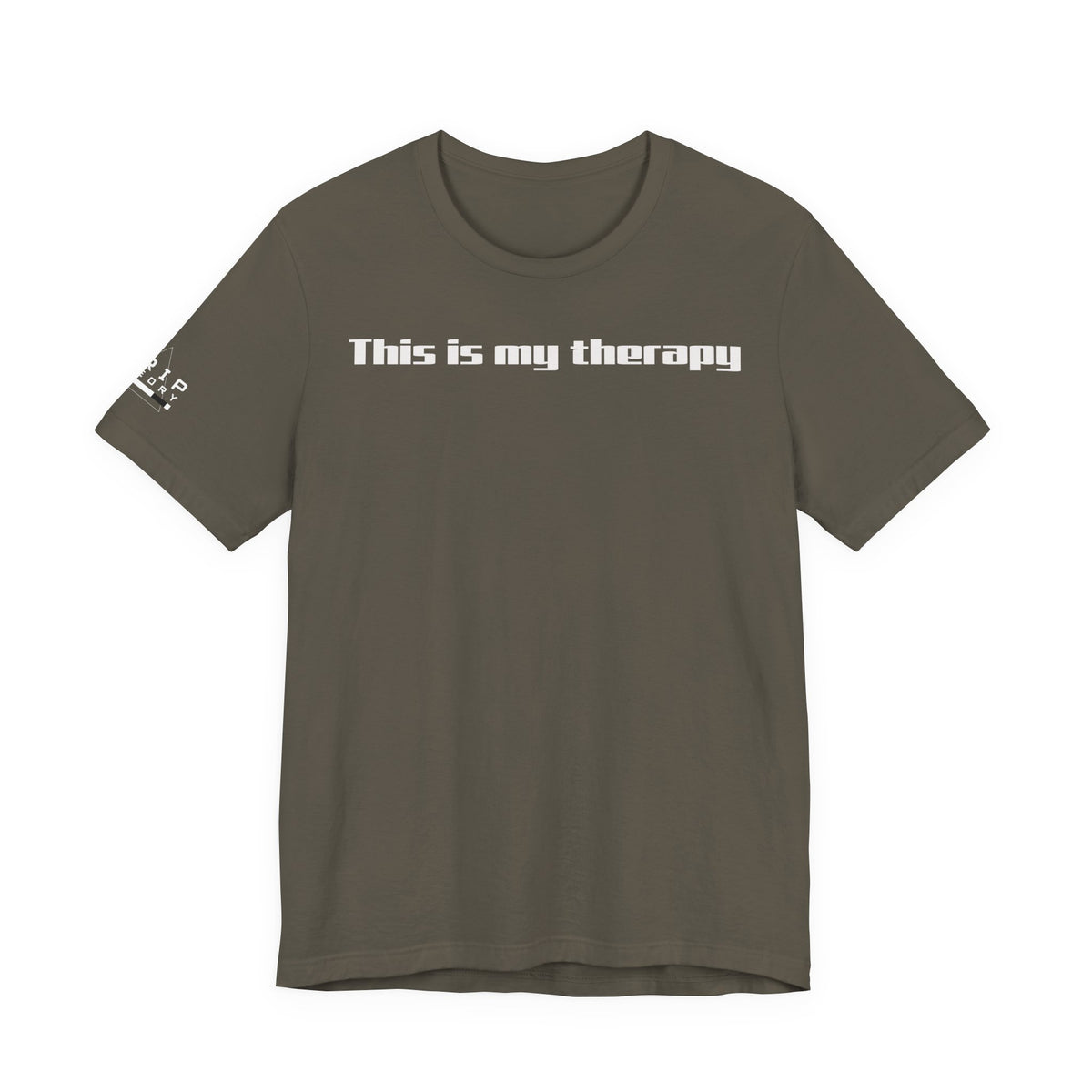 Jiu Jitsu Grappling Martial Arts T-Shirt (Therapy-white)
