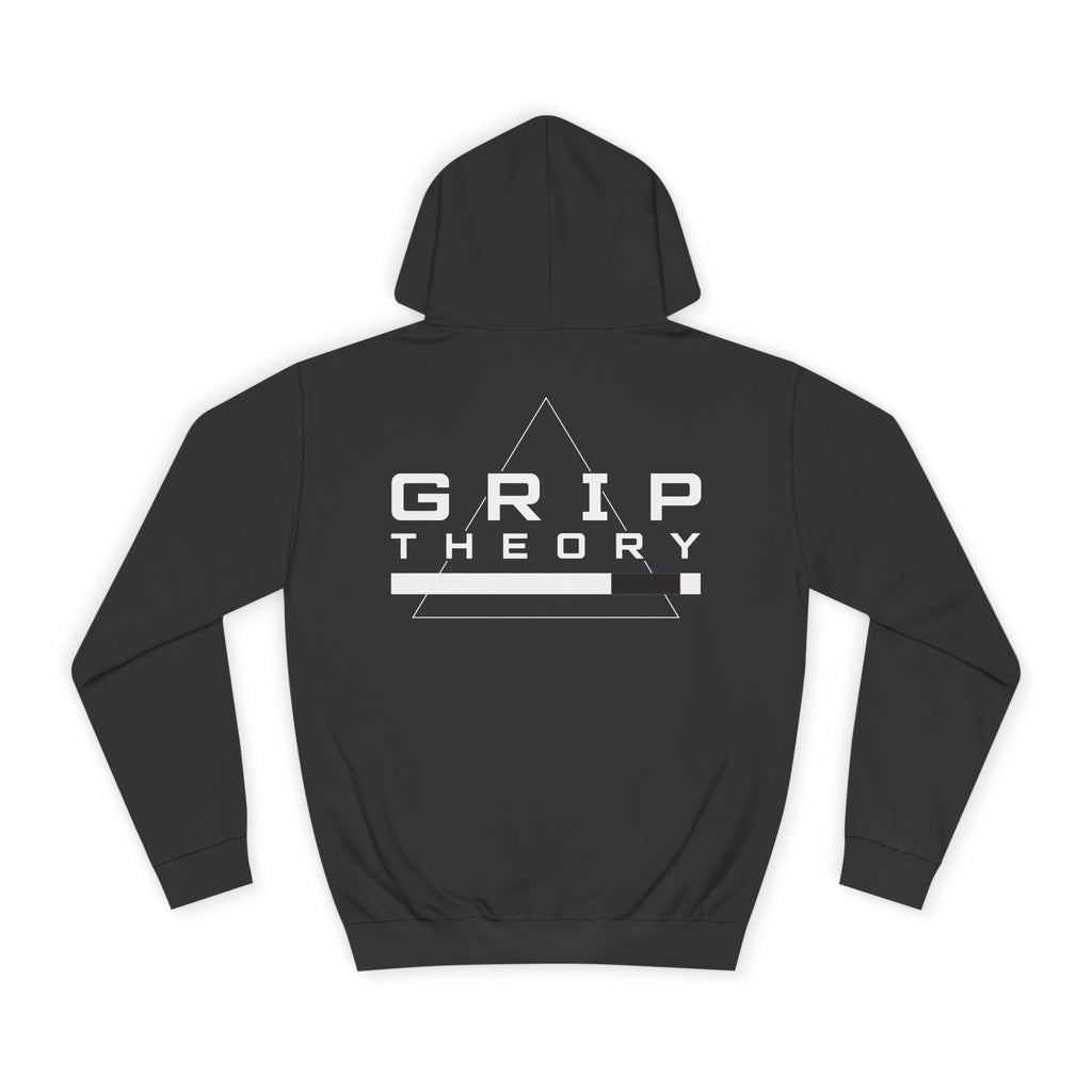 Triangle Minimalist Hoodie — Gothic Red Accent Pullover
