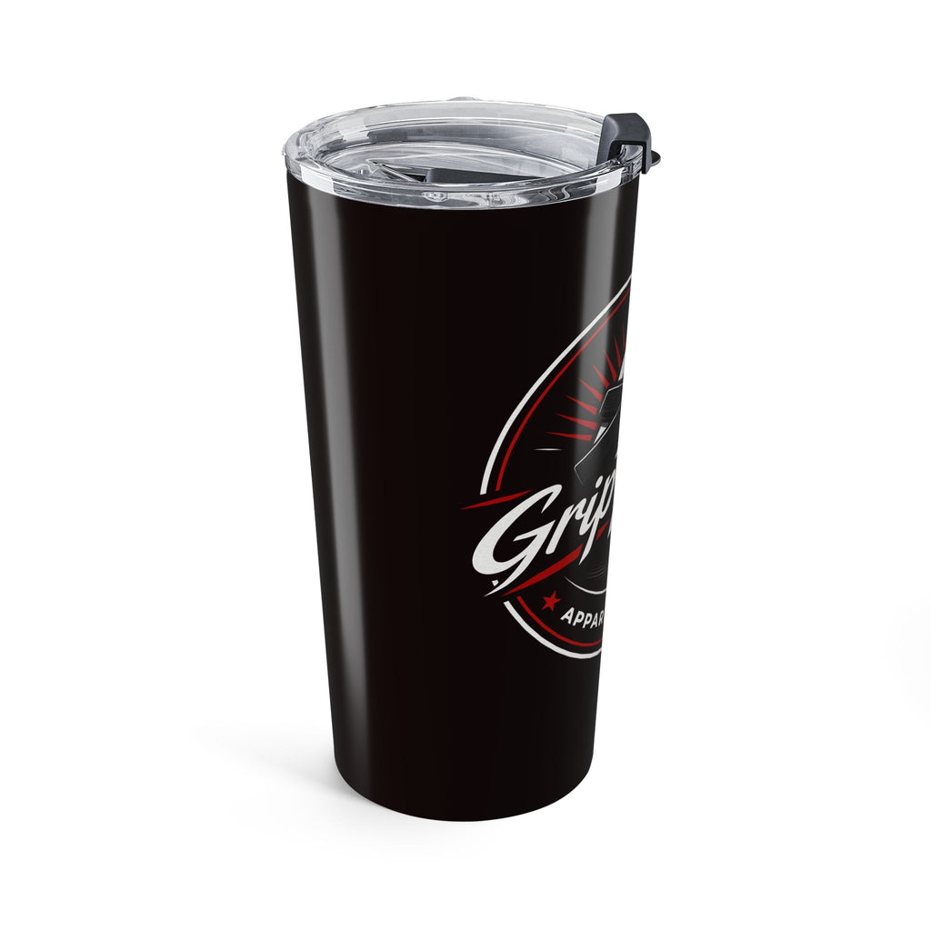 20oz Stainless Tumbler – Black Grip Theory Logo Insulated Travel Cup