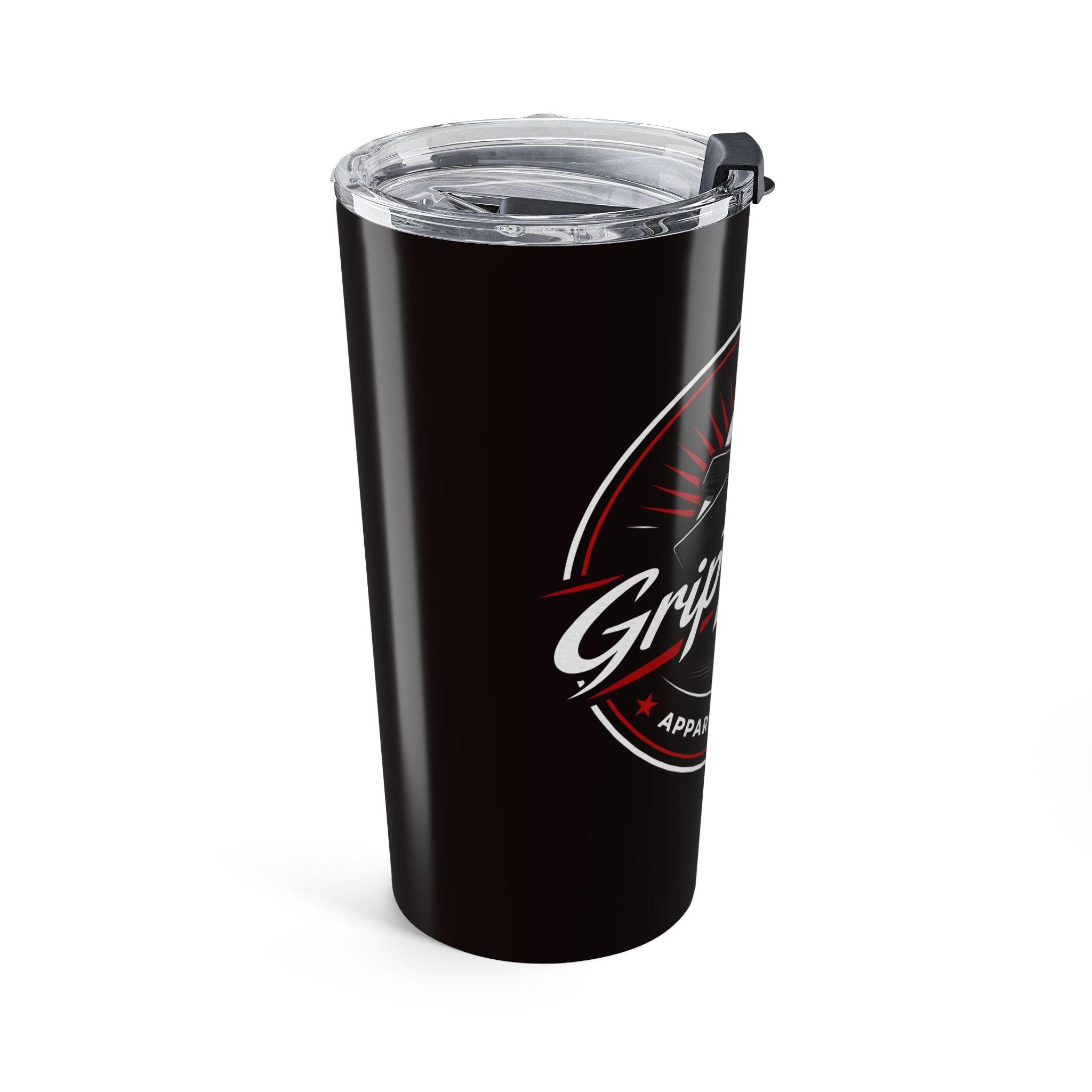 20oz Stainless Tumbler – Black Grip Theory Logo Insulated Travel Cup