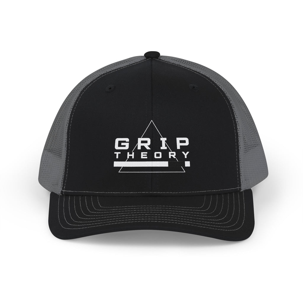 Grip Theory White Belt Snapback Trucker Cap (White)