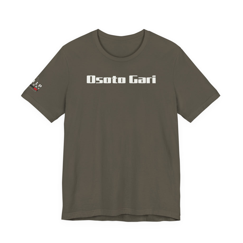 Jiu Jitsu Grappling Martial Arts T-Shirt (Osoto Gari-black)