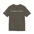 Jiu Jitsu Grappling Martial Arts T-Shirt (Coffee-white)
