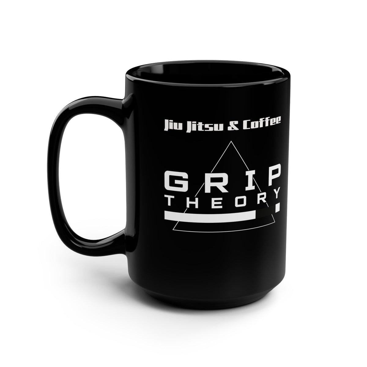 Copy of Grip Theory Black 15oz Mug — Bold Logo Coffee Cup for Desk & Gym Fans