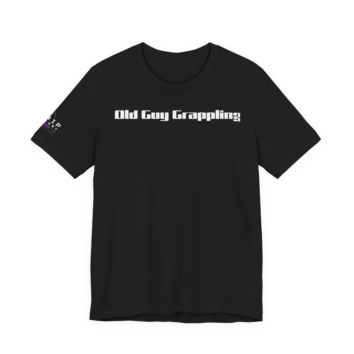 Jiu Jitsu Grappling Martial Arts T-Shirt (Old guy-purple)