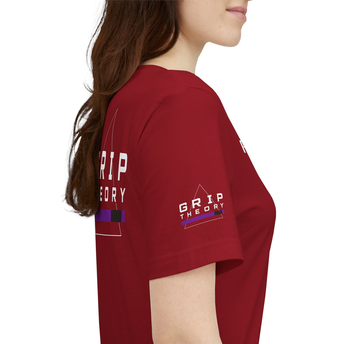 Jiu Jitsu Grappling Martial Arts T-Shirt (Flow Control-purple)