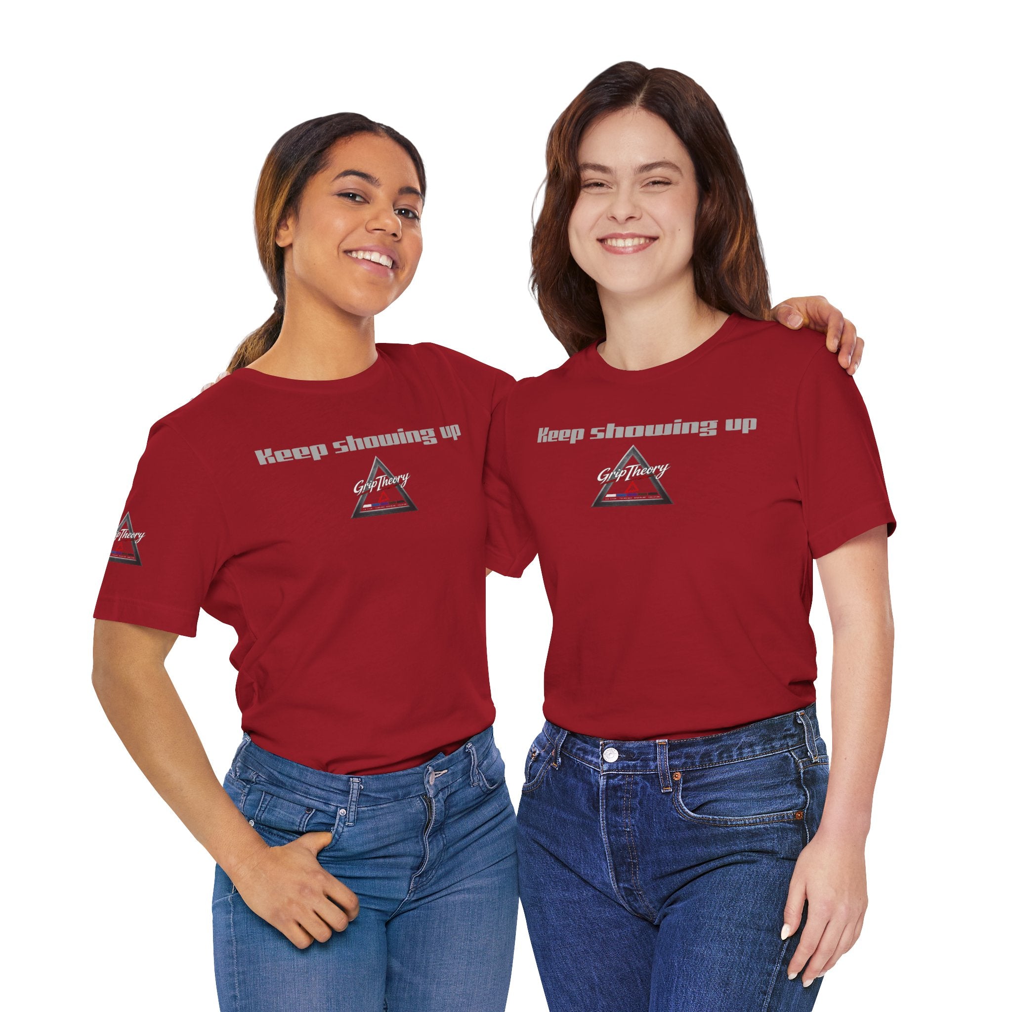Grip Theory Jiu Jitsu Tee — Grappling Pride Short-Sleeve Shirt (Keep showing up)