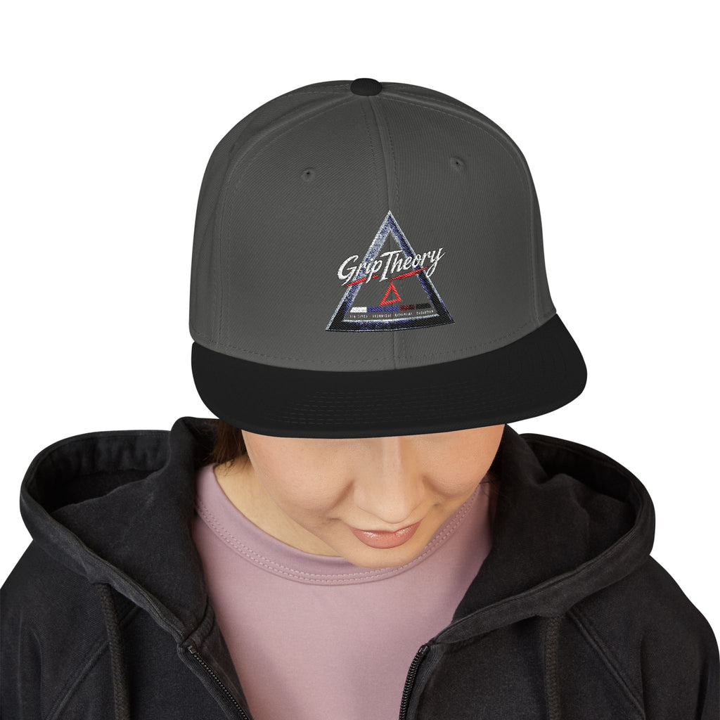Grip Theory Embroidered Snapback — Jiu Jitsu & Grappling Hat
