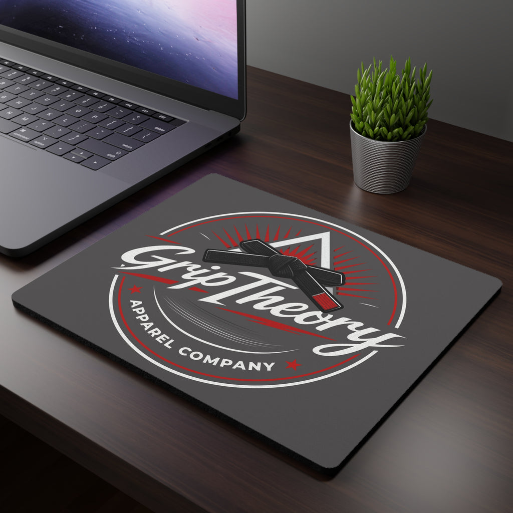 Grip Theory Logo Mouse Pad — Rectangular Gaming/Office Desk Mat