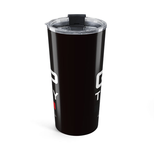 20oz Stainless Tumbler – Black Grip Theory Logo Insulated Travel Cup